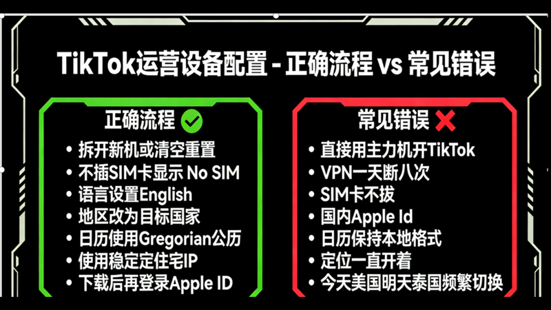 🔥 TikTok 运营手机配置完整版：防封、防零播、防卡 200，全流程图文 + 避坑合集（2025 最新）
